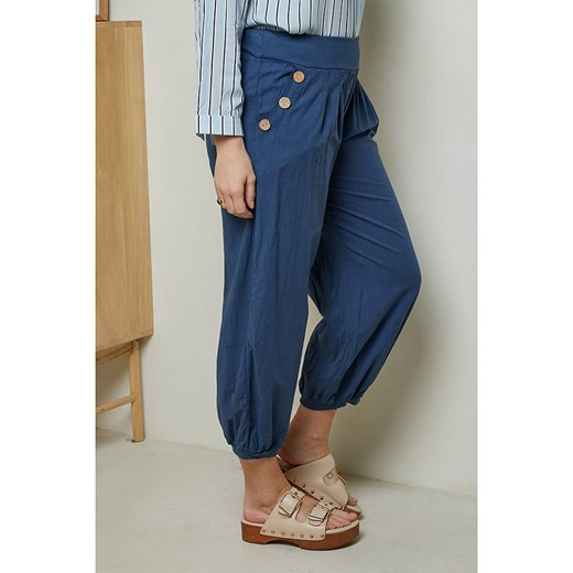 Curvy Lady Spodnie w kolorze granatowym Curvy Lady 44/46 okazja Limango Polska