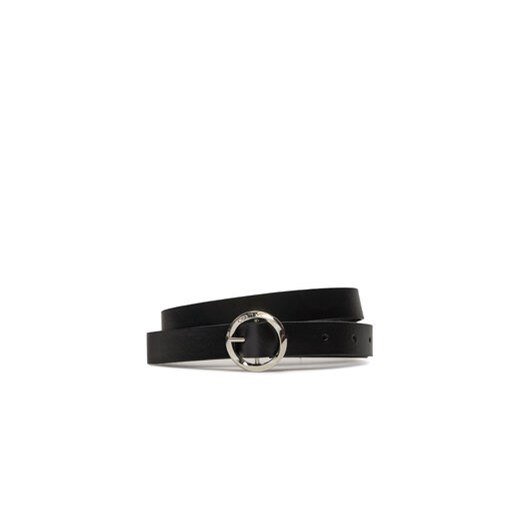 Calvin Klein Jeans Pasek Damski Faceted Round Buckle Belt 2.0 K60K612211 Czarny ze sklepu MODIVO w kategorii Paski damskie - zdjęcie 173316695