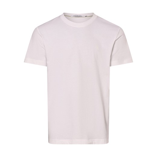 Calvin Klein Jeans Koszulka męska Mężczyźni Bawełna biały nadruk ze sklepu vangraaf w kategorii T-shirty męskie - zdjęcie 173316938