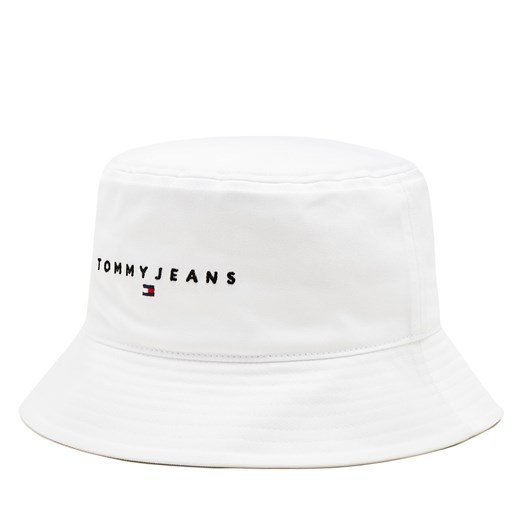 Kapelusz Tommy Jeans Tjm Linear Logo Bucket Hat AM0AM12895 Biały ze sklepu eobuwie.pl w kategorii Kapelusze męskie - zdjęcie 173317248
