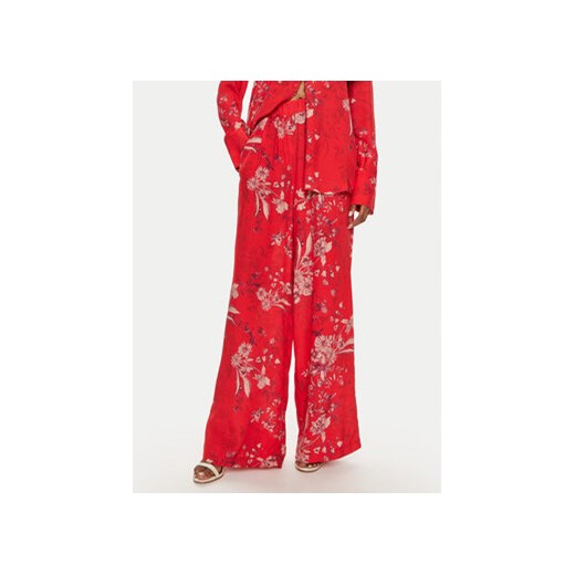 ViCOLO Spodnie materiałowe TB1274 Czerwony Relaxed Fit ze sklepu MODIVO w kategorii Spodnie damskie - zdjęcie 173317419