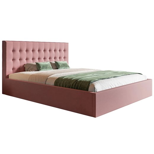 Tapicerowane łóżko dwuosobowe 140x200 Pikaro 3X - 36 kolorów Elior One Size Edinos.pl