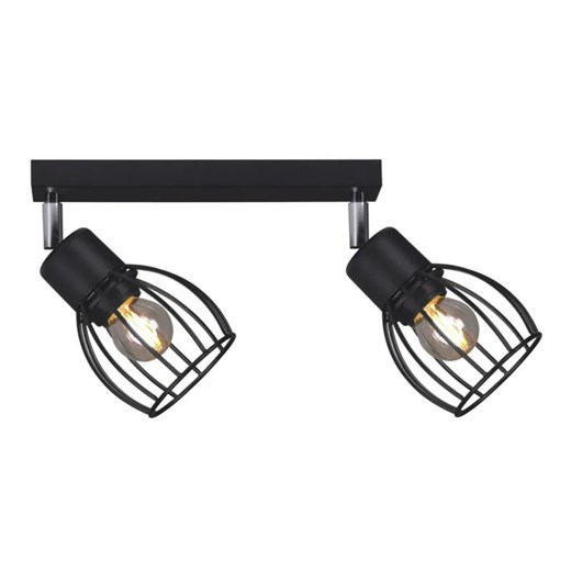 Czarna lampa sufitowa druciane reflektory - S155-Lamon ze sklepu Edinos.pl w kategorii Lampy sufitowe - zdjęcie 173318917