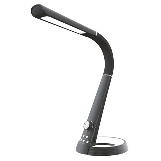Czarna Nowoczesna Lampka Na Biurko Led H3-P60 ze sklepu Edinos.pl w kategorii Lampy stołowe - zdjęcie 173318936