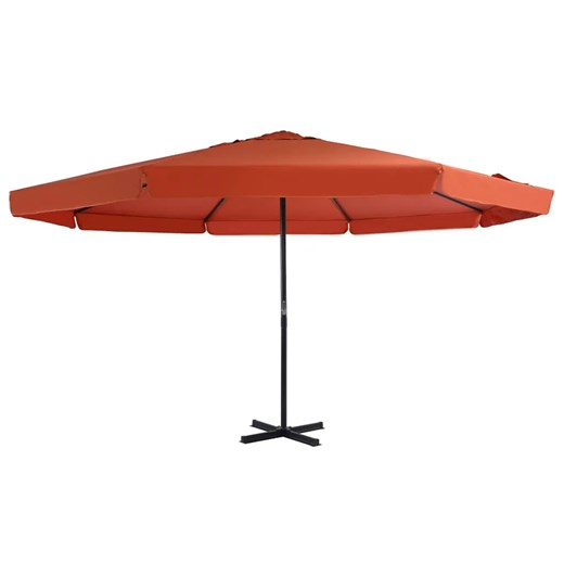 Okrągły parasol ogrodowy w kolorze terakoty - Glider Elior One Size Edinos.pl