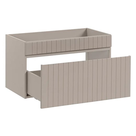 Szafka umywalkowa beżowa z lamelami 80 cm - Dione 5X Elior One Size Edinos.pl