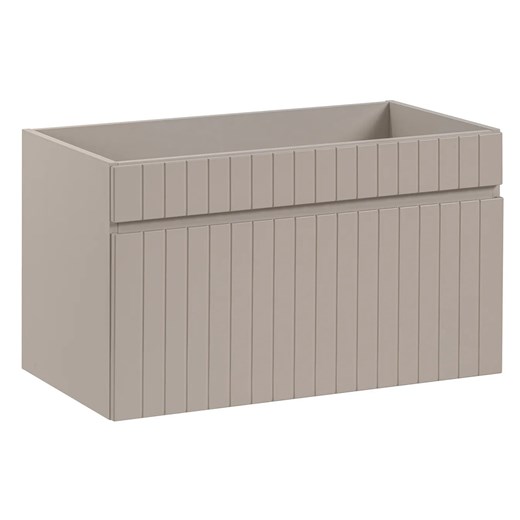 Szafka umywalkowa beżowa z lamelami 80 cm - Dione 5X Elior One Size Edinos.pl