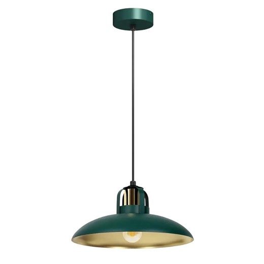 Zielona lampa wisząca industrialna - K483-Ramona ze sklepu Edinos.pl w kategorii Lampy wiszące - zdjęcie 173319606