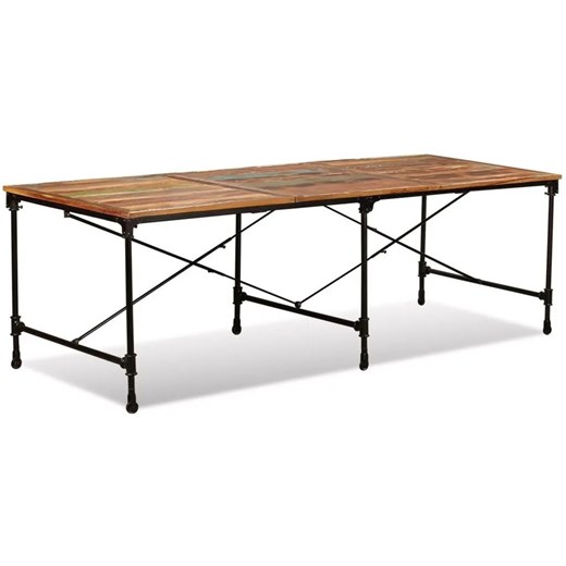 Stół z drewna odzyskanego Sinnar 3X – wielokolorowy Elior One Size Edinos.pl