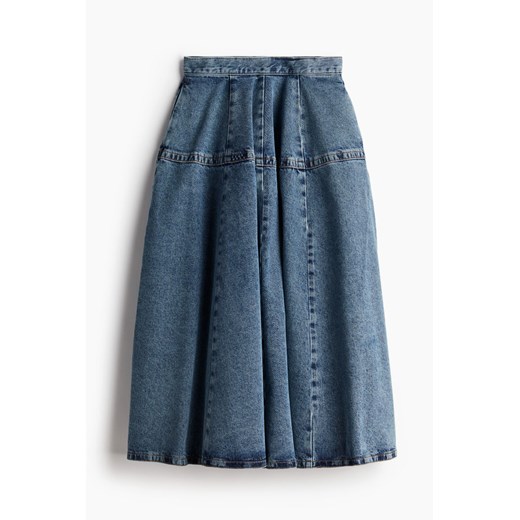 H & M - Kloszowa spódnica dżinsowa - Niebieski H & M 40 H&M