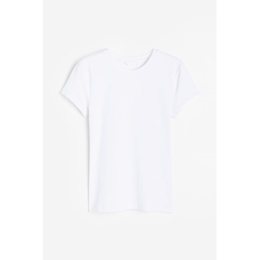 H & M - Dopasowany T-shirt - Biały H & M S H&M