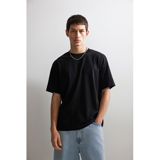 H & M - T-shirt Loose Fit - Czarny ze sklepu H&M w kategorii T-shirty męskie - zdjęcie 173321166