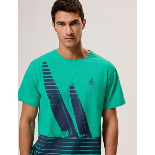 Koszulka NAUTTI Zielony M ze sklepu Diverse w kategorii T-shirty męskie - zdjęcie 173321485