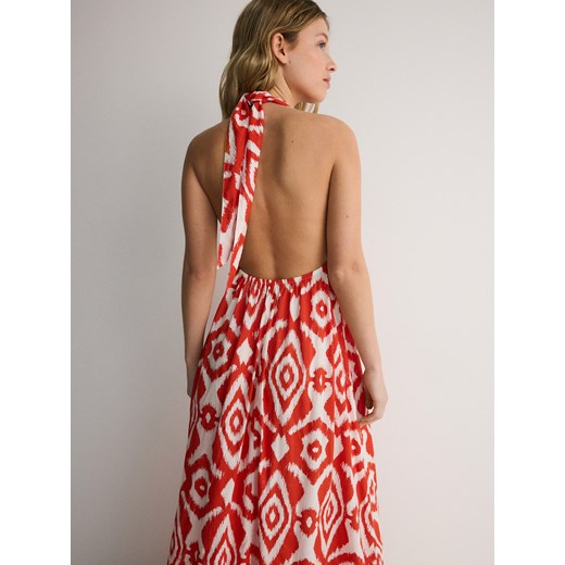 Sukienka Reserved boho w serek bez rękawów