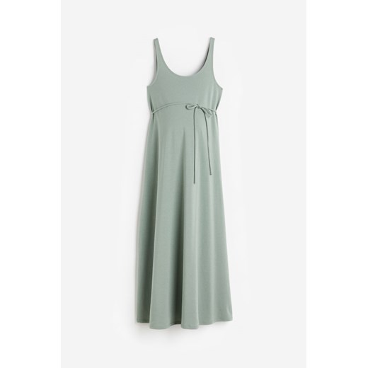 H & M - MAMA Bawełniana sukienka - Zielony ze sklepu H&M w kategorii Sukienki ciążowe - zdjęcie 173322839