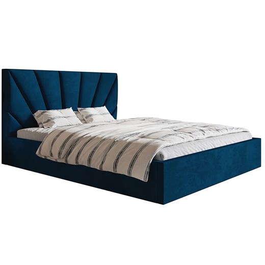 Podwójne łóżko ze schowkiem 160x200 Senti 2X - 36 kolorów ze sklepu Edinos.pl w kategorii Łóżka i materace - zdjęcie 173322909