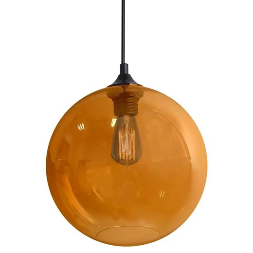 Lampa wisząca nad stół z bursztynowym kloszem - Z045-Juva Lumes One Size okazja Edinos.pl