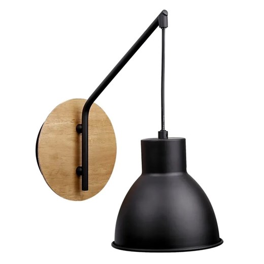 Czarny kinkiet w stylu loft - K319-Sangi Lumes One Size Edinos.pl