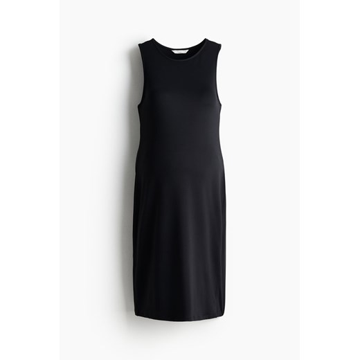 H & M - MAMA Sukienka z mikrofibry - Czarny H & M L H&M