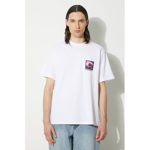 thisisneverthat t-shirt bawełniany Permutations Tee męski kolor biały z nadrukiem TN241TTSST33 ze sklepu PRM w kategorii T-shirty męskie - zdjęcie 173325189