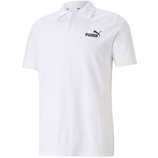 PUMA Koszulka męska Essential Pique Polo biała ze sklepu taniesportowe.pl w kategorii T-shirty męskie - zdjęcie 173326669