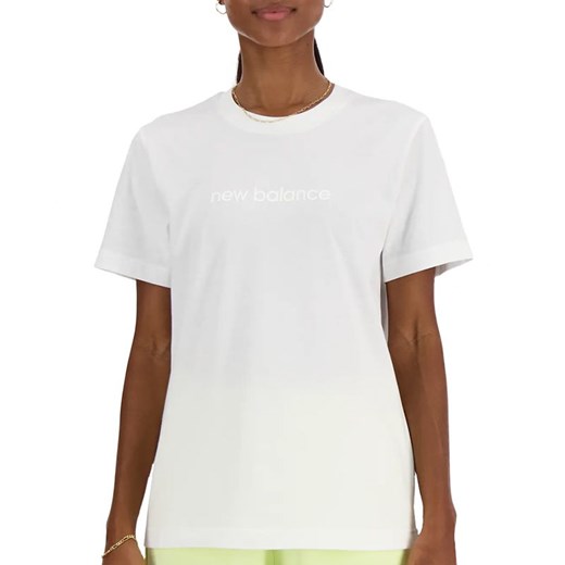 Koszulka New Balance WT41554WT - biała ze sklepu streetstyle24.pl w kategorii Bluzki damskie - zdjęcie 173328165