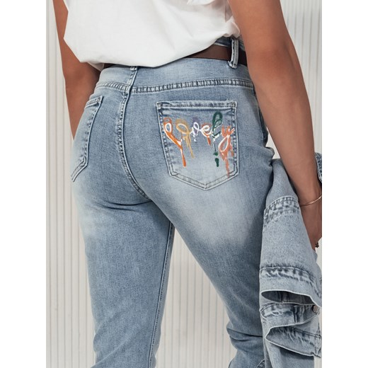 Spodnie damskie jeansowe GLAM JEANS niebieskie Dstreet UY2114 Dstreet XS DSTREET.PL