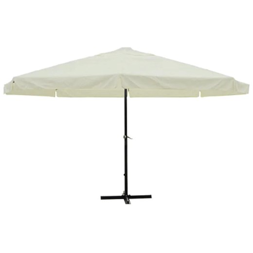 Biały parasol ogrodowy z aluminiową ramą - Glider ze sklepu Edinos.pl w kategorii Parasole ogrodowe - zdjęcie 173333635