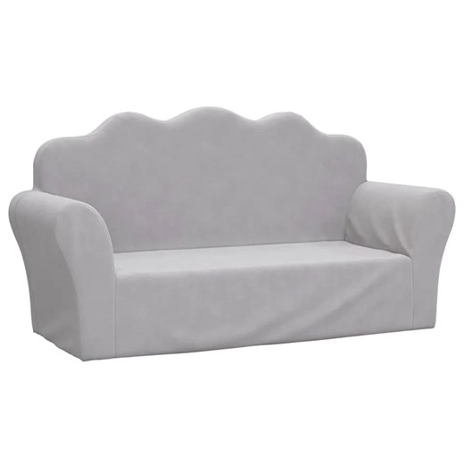 Jasnoszara sofa dziecięca - Gretter 4X ze sklepu Edinos.pl w kategorii Fotele dziecięce - zdjęcie 173333699
