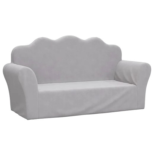 Jasnoszara sofa dziecięca - Lobefo 4X ze sklepu Edinos.pl w kategorii Meble dziecięce - zdjęcie 173333699