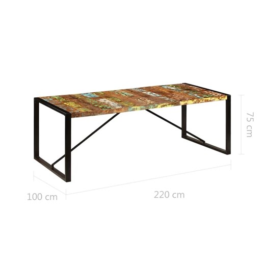 Wielokolorowy stół 100x220 - Veriz 6X Elior One Size Edinos.pl