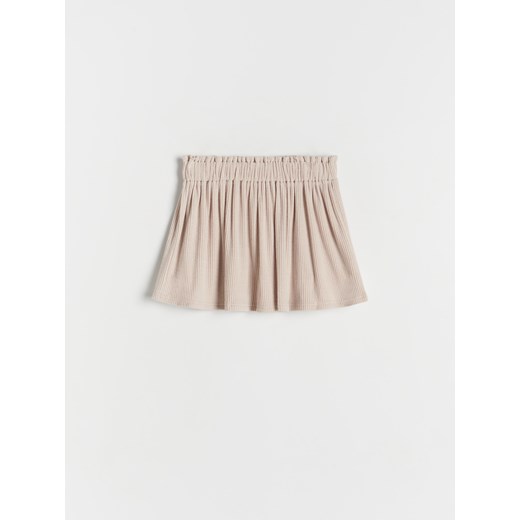 Reserved - Dzianinowa spódnica - kremowy ze sklepu Reserved w kategorii Spódnice dziewczęce - zdjęcie 173335585