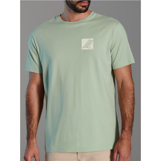 Sinsay - Koszulka z nadrukiem - zielony ze sklepu Sinsay w kategorii T-shirty męskie - zdjęcie 173336027