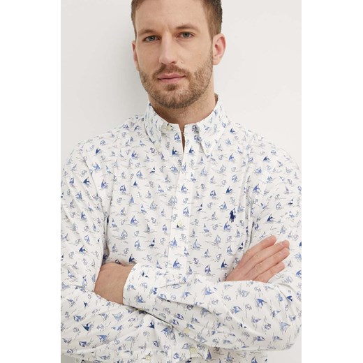 Polo Ralph Lauren koszula męska regular z kołnierzykiem button-down 710938000 ze sklepu ANSWEAR.com w kategorii Koszule męskie - zdjęcie 173337309