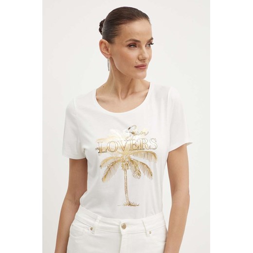 Morgan t-shirt DCOCO damski kolor biały ze sklepu ANSWEAR.com w kategorii Bluzki damskie - zdjęcie 173337479
