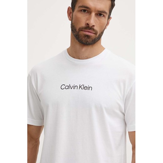 Calvin Klein t-shirt bawełniany męski kolor biały wzorzysty Calvin Klein XXL ANSWEAR.com