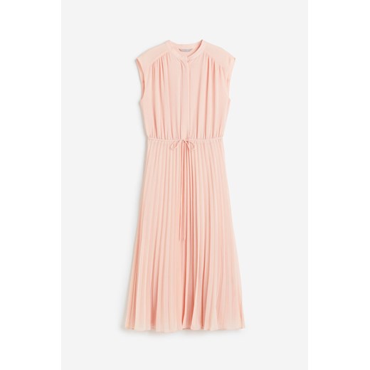 H & M - Sukienka z plisowanego szyfonu - Różowy H & M S H&M