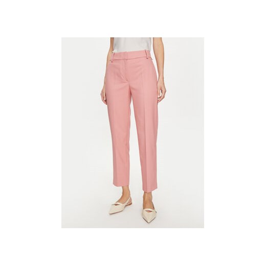 Tommy Hilfiger Spodnie materiałowe Core WW0WW39723 Różowy Straight Fit ze sklepu MODIVO w kategorii Spodnie damskie - zdjęcie 173355986