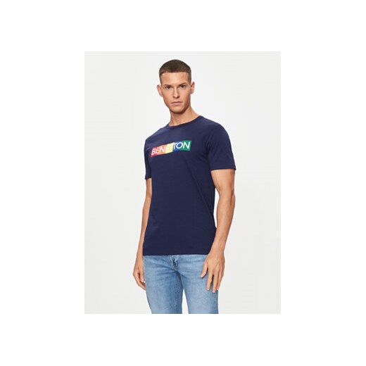 United Colors Of Benetton T-Shirt 3I1XU100A Szary Regular Fit ze sklepu MODIVO w kategorii T-shirty męskie - zdjęcie 173356019