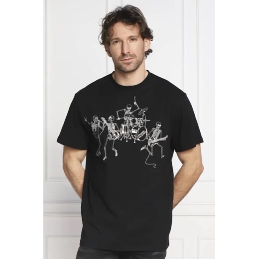 Alexander McQueen T-shirt SKELETON BAND PRT | Regular Fit S Gomez Fashion Store wyprzedaż