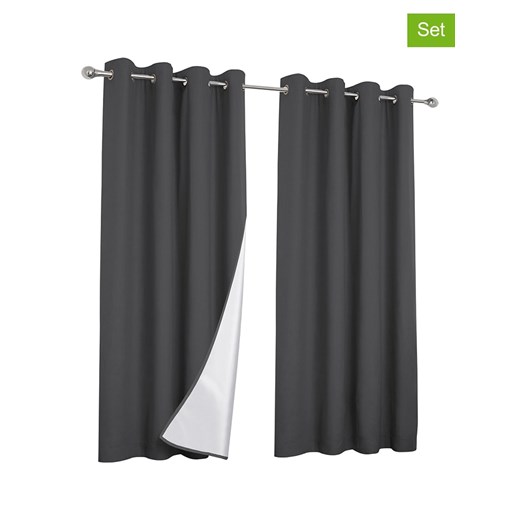 IDOMYA Essentials Zasłony (2 szt.) w kolorze szarym - 240 x 135 cm Idomya Essentials onesize okazja Limango Polska