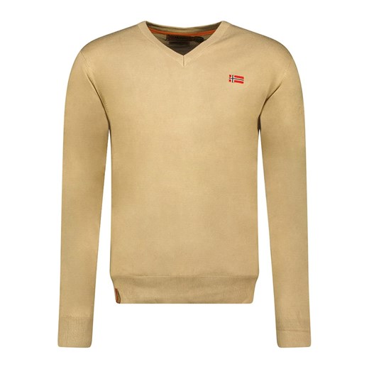 Geographical Norway Sweter w kolorze beżowym ze sklepu Limango Polska w kategorii Swetry męskie - zdjęcie 173357377
