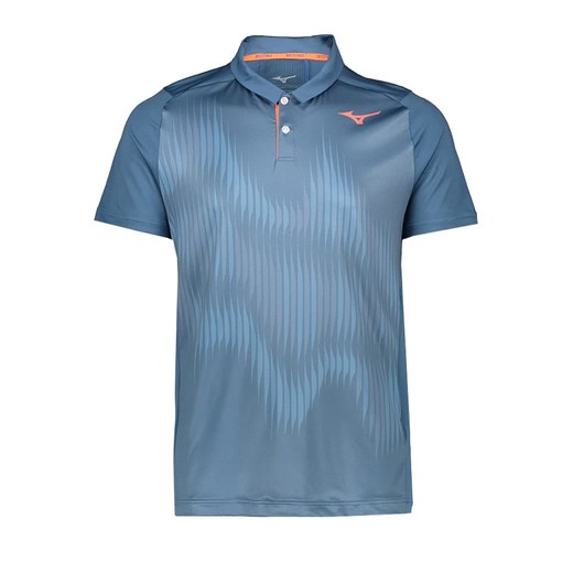 Mizuno Sportowa koszulka polo &quot;Shadow&quot; w kolorze niebieskim ze sklepu Limango Polska w kategorii T-shirty męskie - zdjęcie 173357646