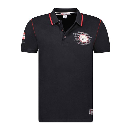 Geographical Norway Koszulka polo &quot;Kilsvik&quot; w kolorze czarnym ze sklepu Limango Polska w kategorii T-shirty męskie - zdjęcie 173357968