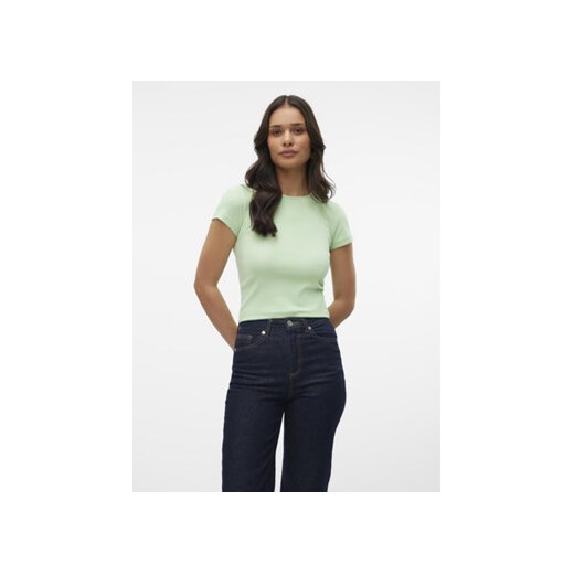 Vero Moda T-Shirt Chloe 10306894 Zielony Tight Fit ze sklepu MODIVO w kategorii Bluzki damskie - zdjęcie 173358169