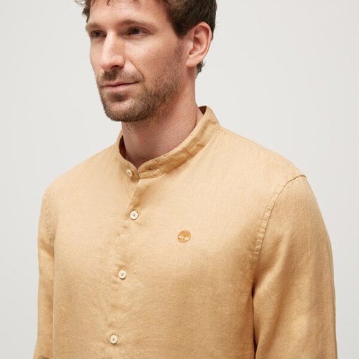TIMBERLAND KOSZULA LINEN KOREAN COLLAR SHIRT Timberland M Timberland