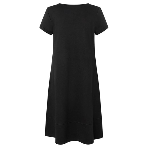 Sukienka More & czarna z dekoltem w łódkę casual 