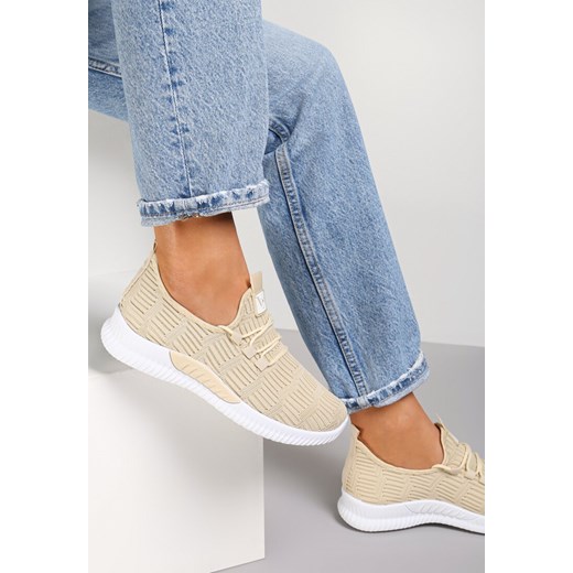 Beżowe Buty Sportowe Pudina ze sklepu renee.pl w kategorii Buty sportowe damskie - zdjęcie 173362937