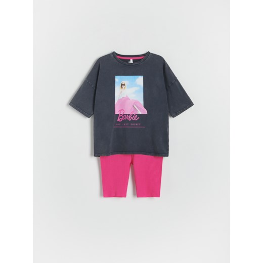 Reserved - Dwuczęściowa piżama Barbie - fuksja ze sklepu Reserved w kategorii Piżamy dziecięce - zdjęcie 173363388