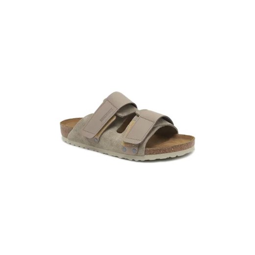 Birkenstock Skórzane klapki Uji VL NU Taupe 45 Gomez Fashion Store